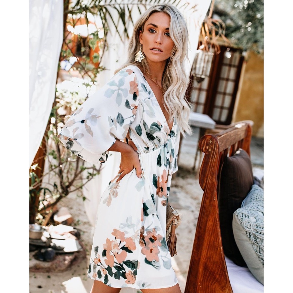 S O L D / Lowest Price🌿Floral Best Selling Dress - Picture 4 of 5